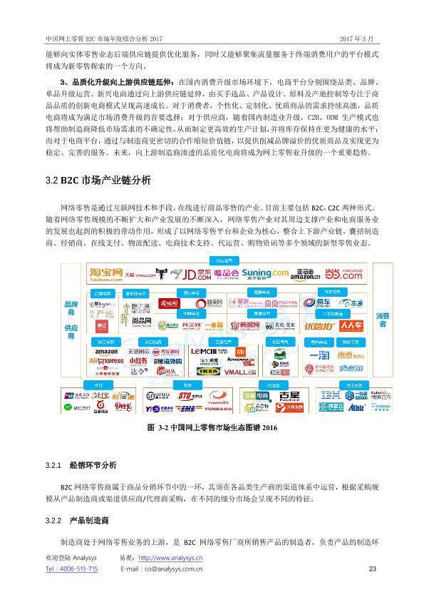 零售行业市场研究报告：中国网上零售B2C市场年度综合分析2017_V1_20170328.-undefined