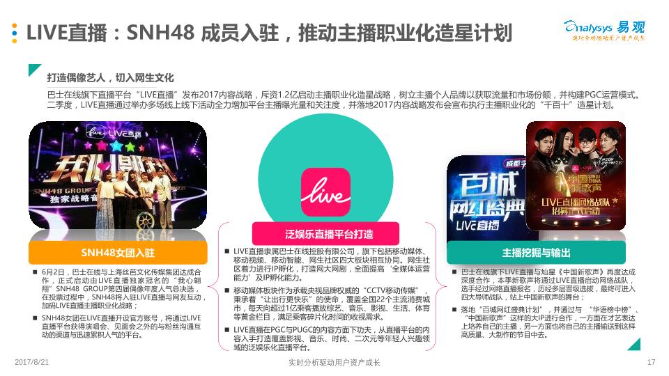 2017Q2中国移动直播市场季度盘点分析报告-undefined